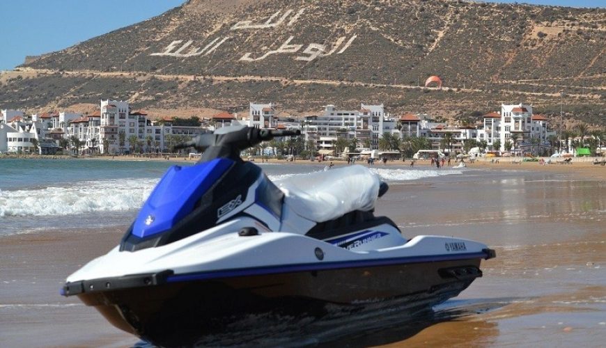 Jet ski rental on the coast of Agadir
